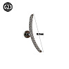 G23 Titanium with Clear Cubic Zirconia Threadless Labrets WG006A0-11-1