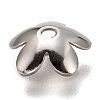 5-Petal 304 Stainless Steel Bead Caps X-STAS-I176-11P-A-3