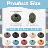 40Pcs 10 Colors Natural Lava Rock European Beads G-YW0003-01-2