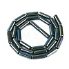 Electroplate Opaque Glass Beads Strands X-EGLA-Q132-02A-B01-2