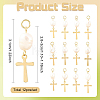 12Pcs Natural Cultured Freshwater Pearl & 201 Stainless Steel Pendants PALLOY-YW00147-3