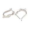 Brass Hoop Earrings Findings KK-K340-34P-2
