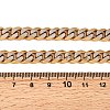 Ion Plating(IP) Matte Style 304 Stainless Steel Cuban Link Chain Necklaces for Men NJEW-B116-05G-2