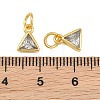 Brass Pave Cubic Zirconia Charms CU-CBA3D67-10G-08-3