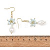 Anti-Tarnish Electroplate Bicone Glass Pearl Teardrop Beads Dangle Earrings EJEW-MZ00765-5