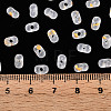 Gradient Color Transparent Frosted Acrylic Beads OACR-M023-06J-4