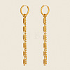 Chain Tassel 304 Stainless Steel Hoop Earrings SU3724-1