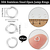 300Pcs 304 Stainless Steel Open Jump Rings STAS-BBC0004-98C-2