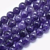 Natural Amethyst Beads Strands X2-G-E481-03-8mm-1