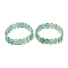 Natural Green Aventurine Faceted Beaded Stretch Bracelets for Women BJEW-K251-07E-4