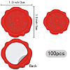 CRASPIRE 100Pcs Easter Adhesive Wax Seal Stickers DIY-CP0010-17A-2