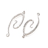 Textured Brass Connect Charms KK-CBAD6B8-02P-2