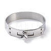 Donut 304 Stainless Steel Bangles BJEW-G700-07A-P-2