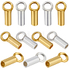 20Pcs 2 Colors 925 Sterling Silver Cord Ends STER-BBC0009-87-1