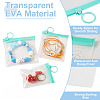 24Pcs 3 Styles Transparent EVA Resealable Bags with Rings ABAG-TA0002-27-4