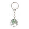 Natural Gemstone Tree of Life Keychains KEYC-JKC00755-4