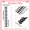 Plastic Loose Leaf Book Binder Hinged Rings AJEW-GF0015-32B-2