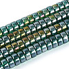 AB Color Plated Transparent Glass Beads Strands GLAA-T026-4x8mm-T02-1