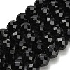 Natural Black Tourmaline Beads Strands G-H329-E02-10mm-2