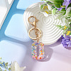 Number 0 Transparent Resin Keychains KEYC-TADJ0001-10J-3