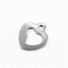 201 Stainless Steel Openn Heart Charms STAS-D445-086-2