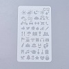 Plastic Reusable Drawing Painting Stencils Templates DIY-WH0047-12-1