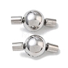 304 Stainless Steel European Clasps with Cord Ends SA-CBABC0F-08P-1