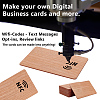 20Pcs Unfinished Wood Card Sheet WOOD-OC0004-48B-5