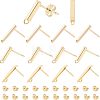 Brass Stud Earring Findings KK-FH0003-77-1