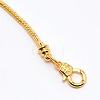 Brass Snake Chain Bracelets BJEW-SZC0003-01A-2