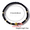 Glass & Brass Beads Stretch Bracelets for Women NO6494-1-2