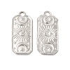 Non-Tarnish 304 Stainless Steel Pendants STAS-E182-10P-1