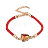 12Pcs 12 Colors Polyester Bracelets BJEW-P340-03G-2