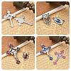 24Pcs 12 Styles Zinc Alloy Enamel Big Pendants FIND-YW0012-16-2