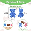 16Pcs 8 Colors 3D Resin Pendants RESI-YW0006-03-3