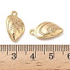 Ocean Brass Micro Pave Clear Cubic Zirconia Charms KK-B160-42G-05-3