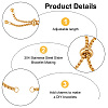 10Pcs Adjustable 304 Stainless Steel Slider Bracelet/Bolo Bracelets Making STAS-BBC0001-63G-4