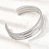 304 Stainless Steel Multi-strand Cuff Bangles for Women SA-CBA82C8-06P-2