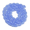 Electroplate Imitation Jade Glass Beads Strands EGLA-N013-J10mm-D06-2