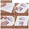 PVC Self-adhesive Photo Album Refill Pages for 4 Ring Loose-Leaf Album AJEW-WH0002-88-3