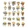 Potted Plant PET Stickers Set DIY-Z037-01C-3