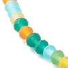 Glass Faceted Beads Stretch Bracelets BJEW-JB06534-6