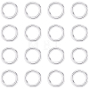 20Pcs 925 Sterling Silver Round Rings STER-BBC0009-64A-S-1