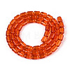Transparent Glass Beads Strands GLAA-T028-14T-03-2
