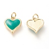 Real 18K Gold Plated Brass Charms KK-L006-019B-2