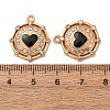 Alloy Enamel Pendants FIND-K030-17B-G-3