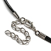 Waxed Cord Necklaces NJEW-P310-05P-4