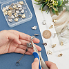 40Pcs 2 Color Alloy Stud Earring Findings FIND-DC0002-19-3