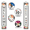 Polyester Hanging Sign for Home Office Front Door Porch Decorations HJEW-WH0023-031-3