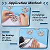 4Pcs Glass Rhinestone Flower Wedding Dress Accessories STIC-FG0001-11C-3
